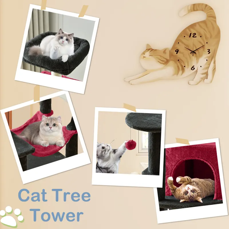 44 Inch Cat Tree Tower — Multi-cat Climbing Tower with — photo 6