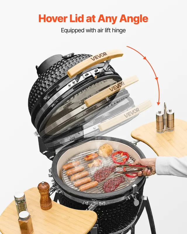 Charcoal Smoker and Grill β 18" Kamado Charcoal BBQ Smoker β photo 3