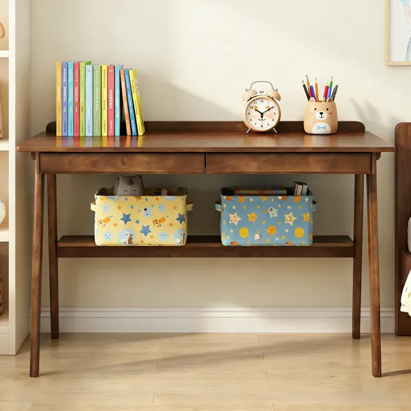 Solid Wood Writing Desk — Home Office Desk for Small Spaces — photo 3