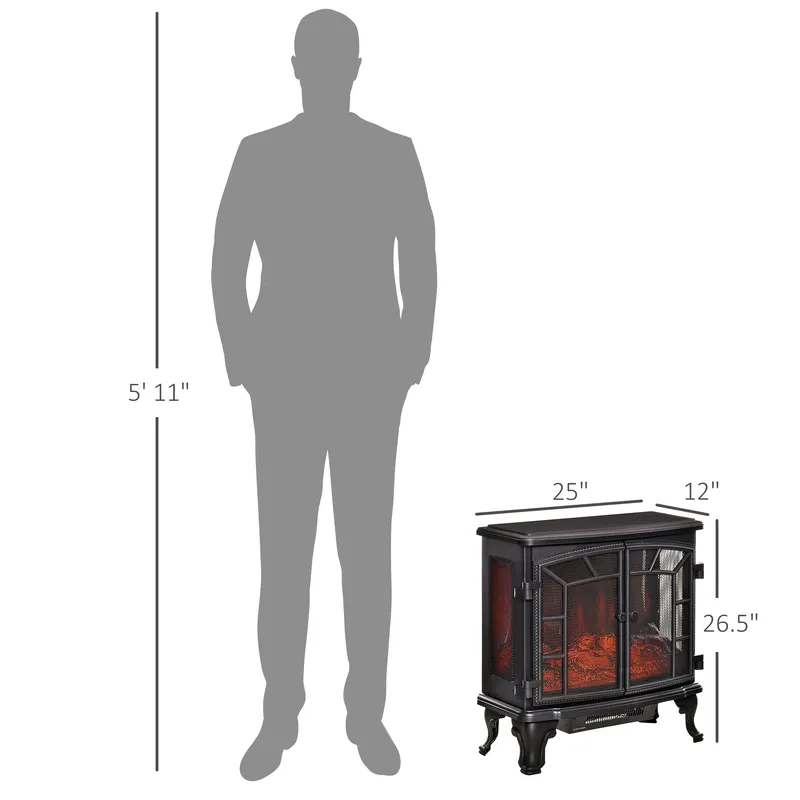 27" Electric Fireplace Heater — photo 6