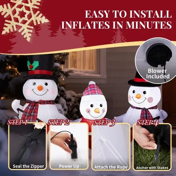 6.2FT Lighted Christmas Inflatable Decoration — photo 6