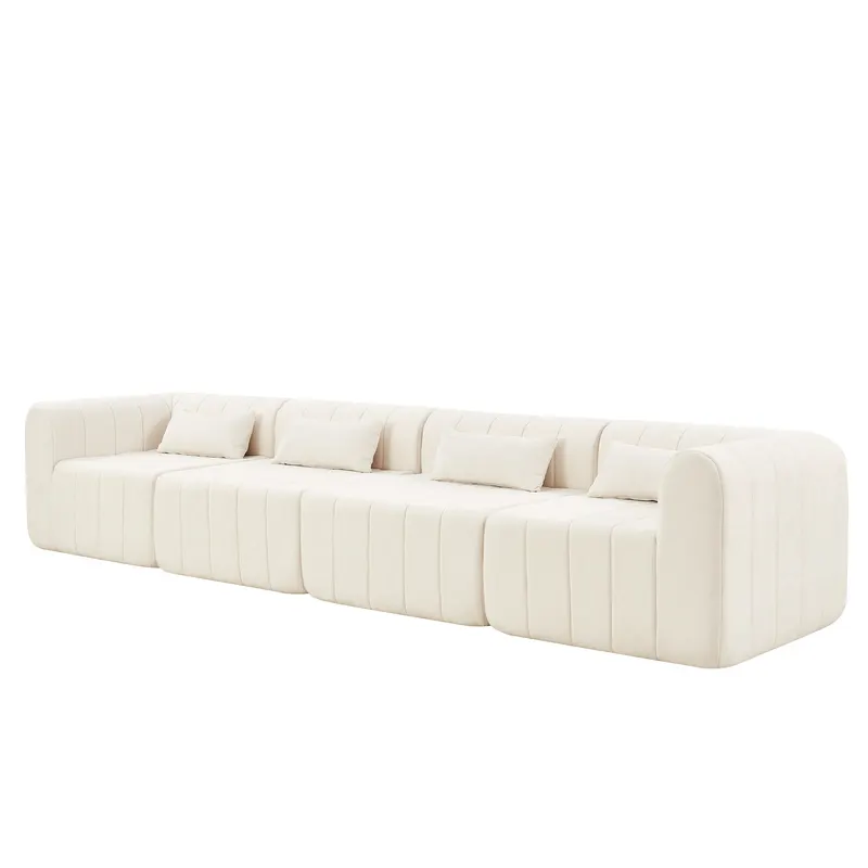 145.5 Inch Modular Full-compressed Sectional Sofa — photo 3
