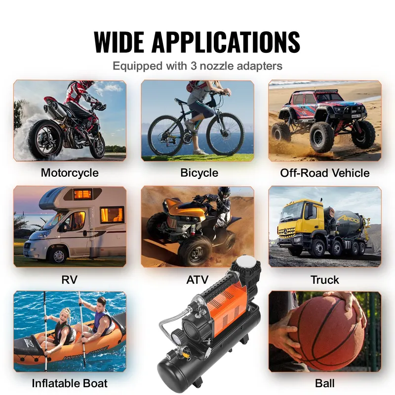 Heavy Duty Air Compressor & 6L Tank 6.35CFM Portable Tire — photo 4