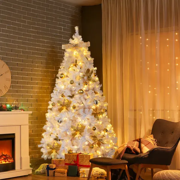 7.5 FT Artificial Christmas Tree with DIY 400 Warm White LED — photo 5