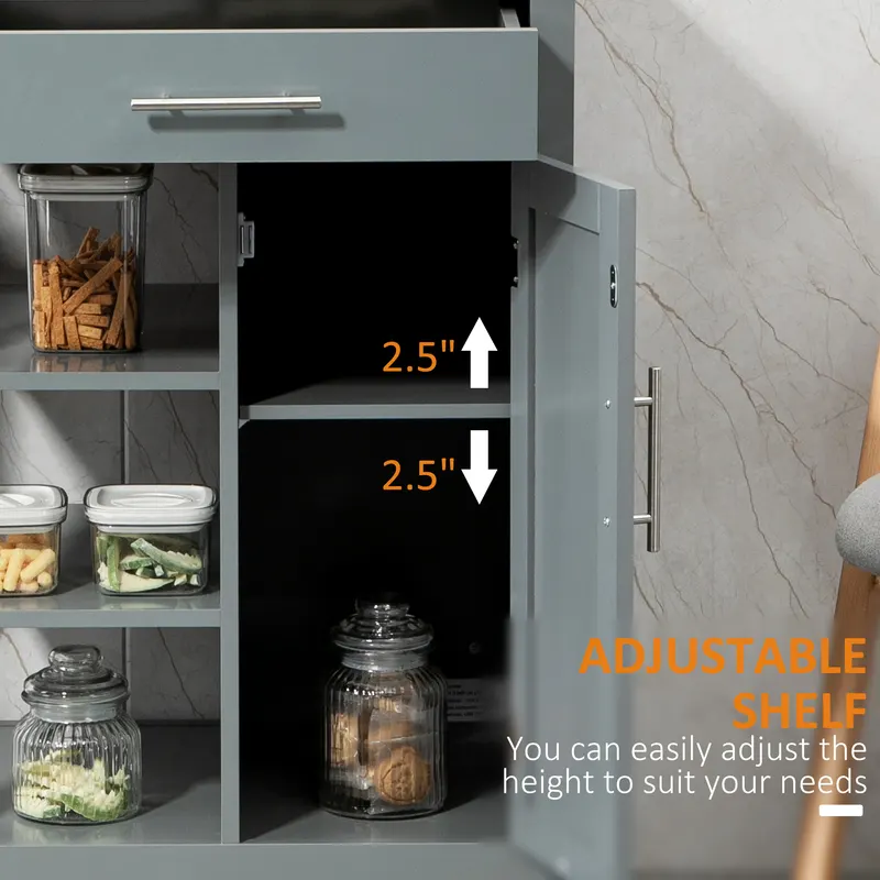 Kitchen Island Cart β Rolling Kitchen Island with Storage Shelf β photo 7