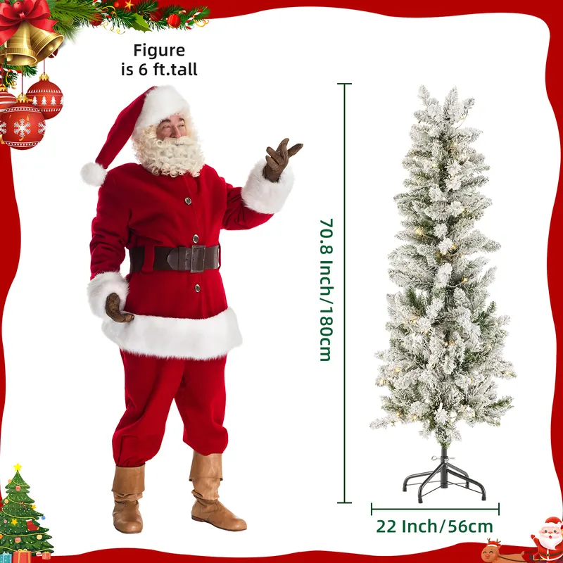 Pencil Christmas Tree β Prelighted Artificial Slim Christmas β photo 2