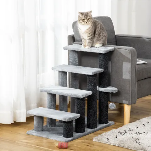 Cat Tree — Cat Tower Cat Stair Steps with Scratching Post