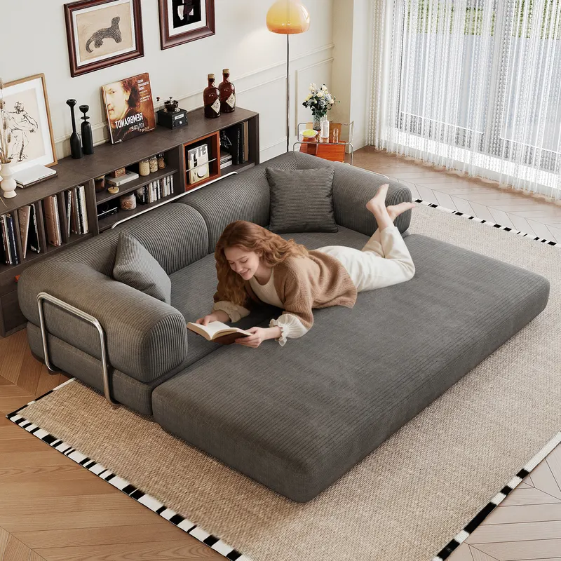 78.8 Compression Sofa β Convertible Floor Sofa Bed-with Pillow β photo 5