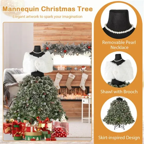 5 FT Pre-lit Mannequin Artificial Christmas Tree — photo 5