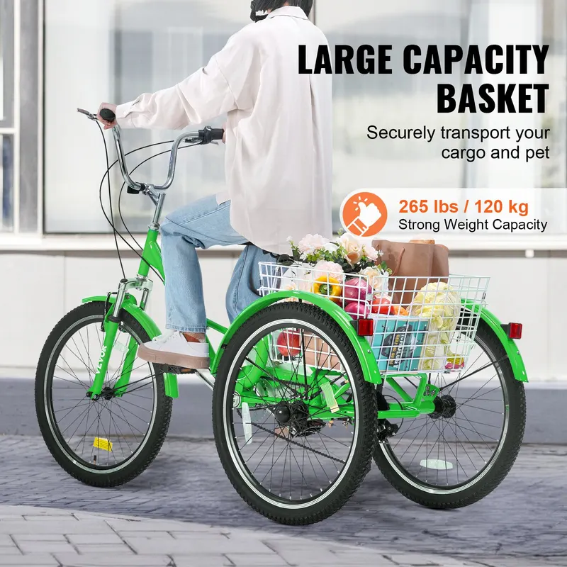 Folding Adult Tricycle β 24-Inch 7-Speed Adult Folding Trikes β photo 2