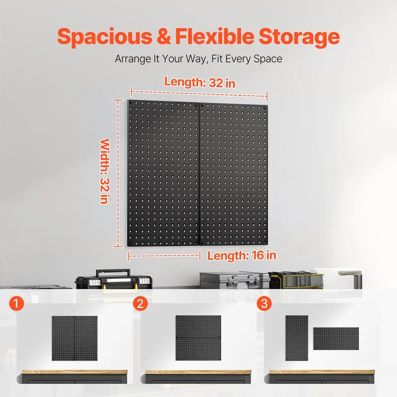 Metal Pegboard Panels — 32" X 16" Pegboard — photo 3