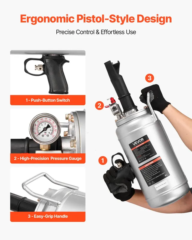 Portable Tire Bead Seater — 1.6 Gal / 6 L Air Bead Blaster — photo 2
