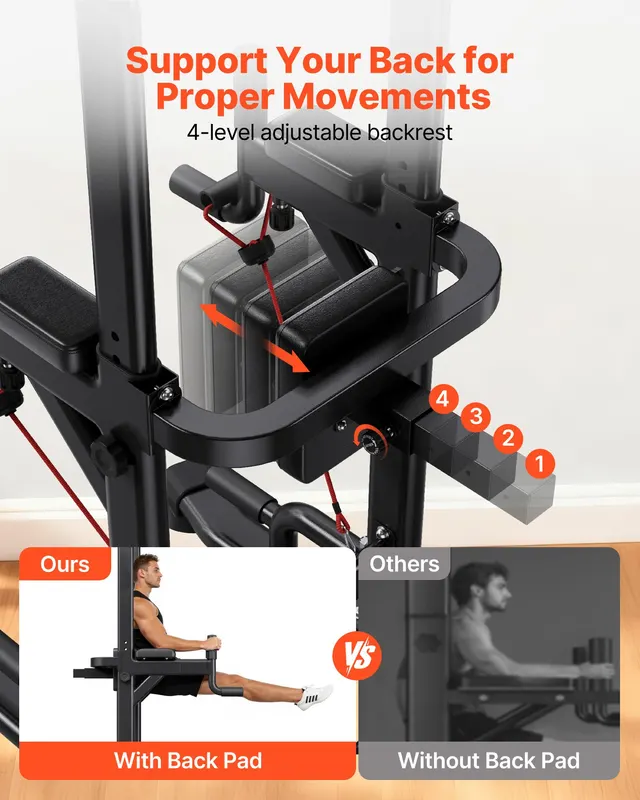 Pull Up Bar — 330 LBS Power Tower Dip Station — photo 4