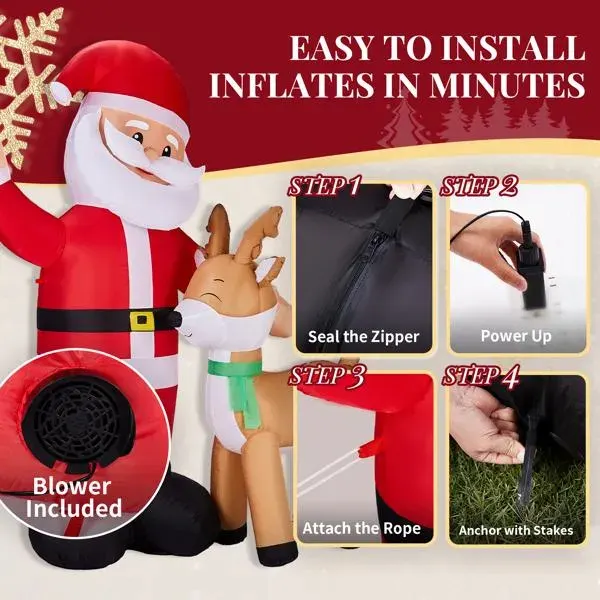 6.3FT Lighted Christmas Inflatable Decoration — photo 6