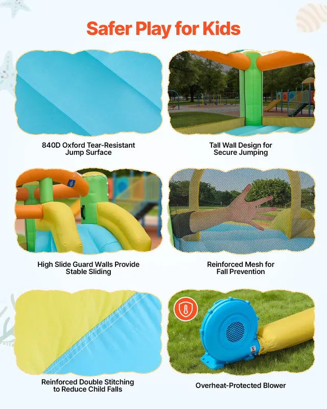 Inflatable Bounce House — 12.5 X 13.1 X 6.5 Ft Inflatable Bounce — photo 3