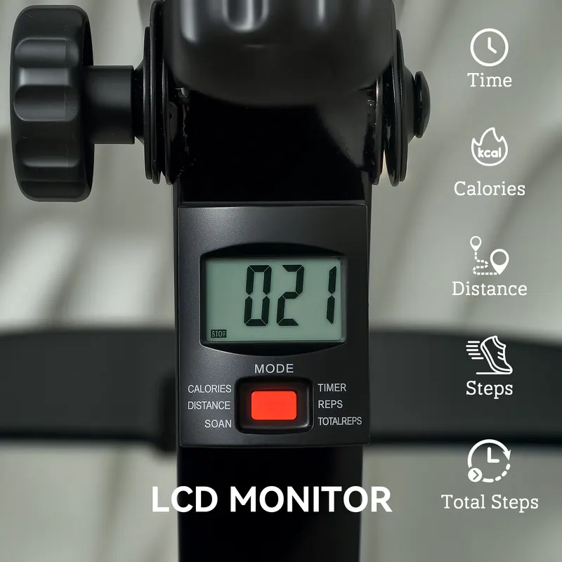 Seated Pedal Exerciser — Foldable Leg Exercise Bike with LCD — photo 3