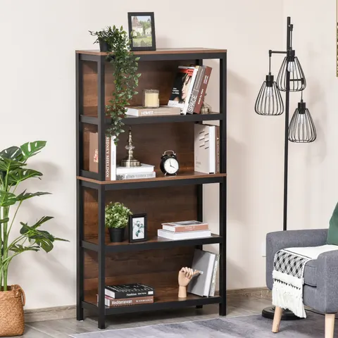 Shelves for Storage β 4 Tier Bookshelf Utility Organizer