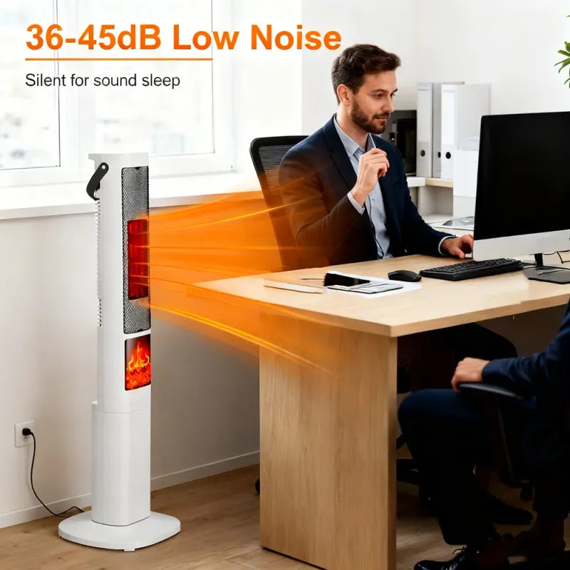 3-in-1 Quiet Space Heater — 120° Wide Coverage