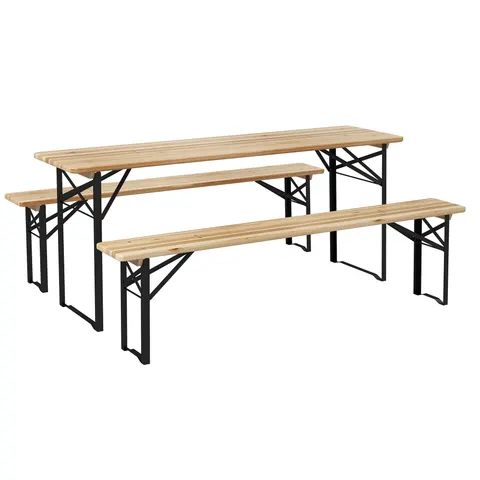 6 Portable Picnic Table and Bench Set