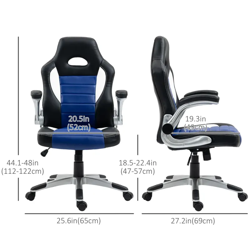 Racing Gaming Chair PU Leather Office Chair Executive Computer — photo 6