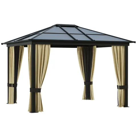 Hardtop Gazebo Canopy with Polycarbonate Roof