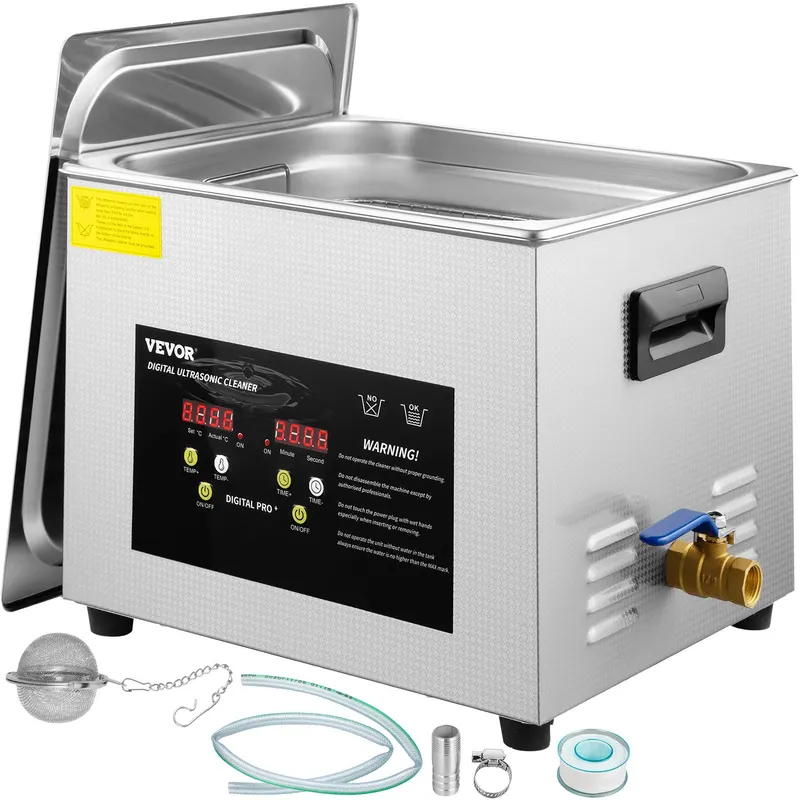 15L Upgraded Ultrasonic Cleaner 600W Heater