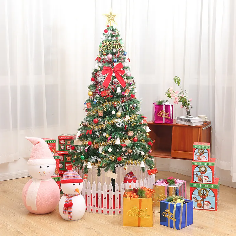 6ft Artificial Christmas Tree with LED Energy-saving Lights