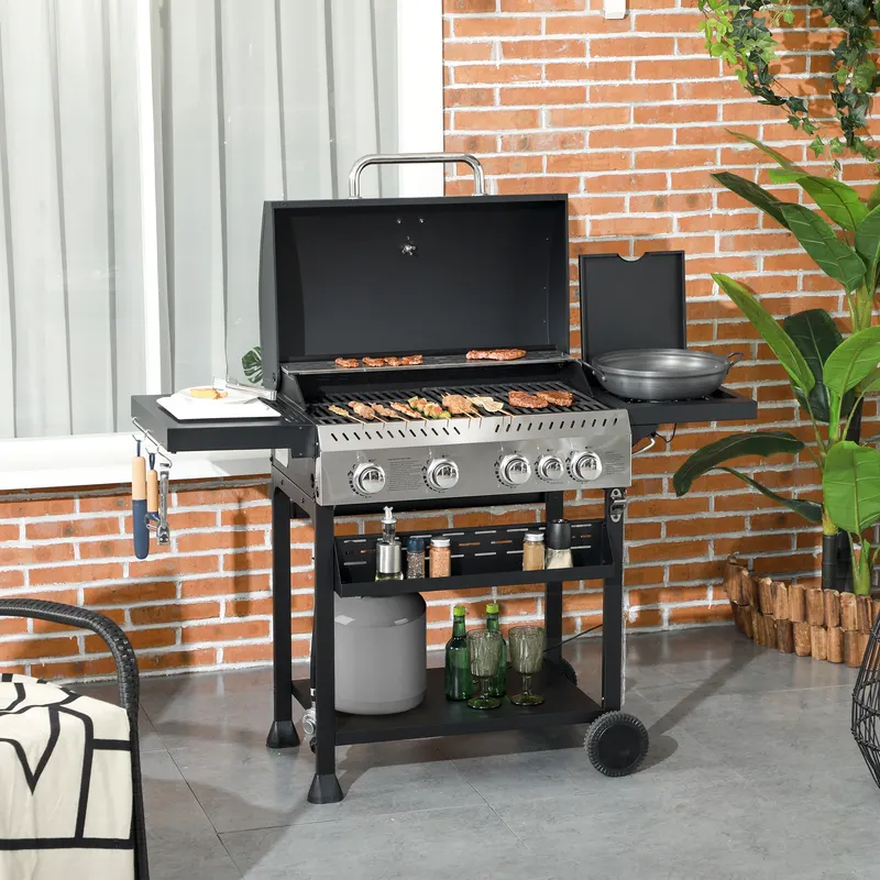 4 Burner Propane Gas Grill with Side Burner — photo 3
