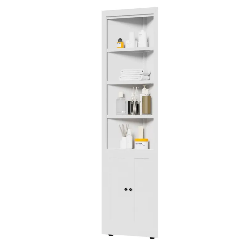 71in Tall Corner Storage Cabinet with 2 Doors — photo 3
