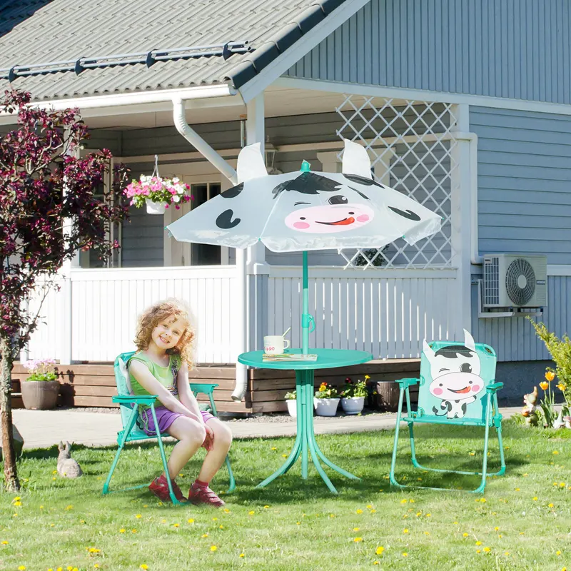Kids Table and Chair Set — Outdoor Folding Garden Furniture — photo 2