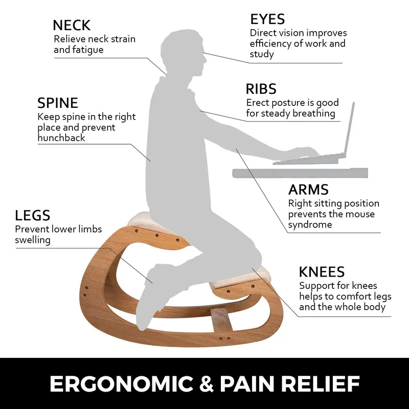 Ergonomic Kneeling Chair Heavy Duty Better Posture Kneeling β photo 6