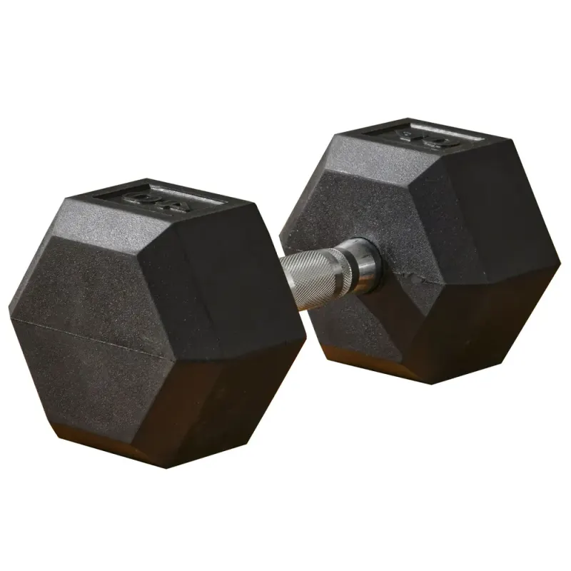 40lbs Rubber Hex Dumbbells Weight Dumbbell Hand Weight Barbell