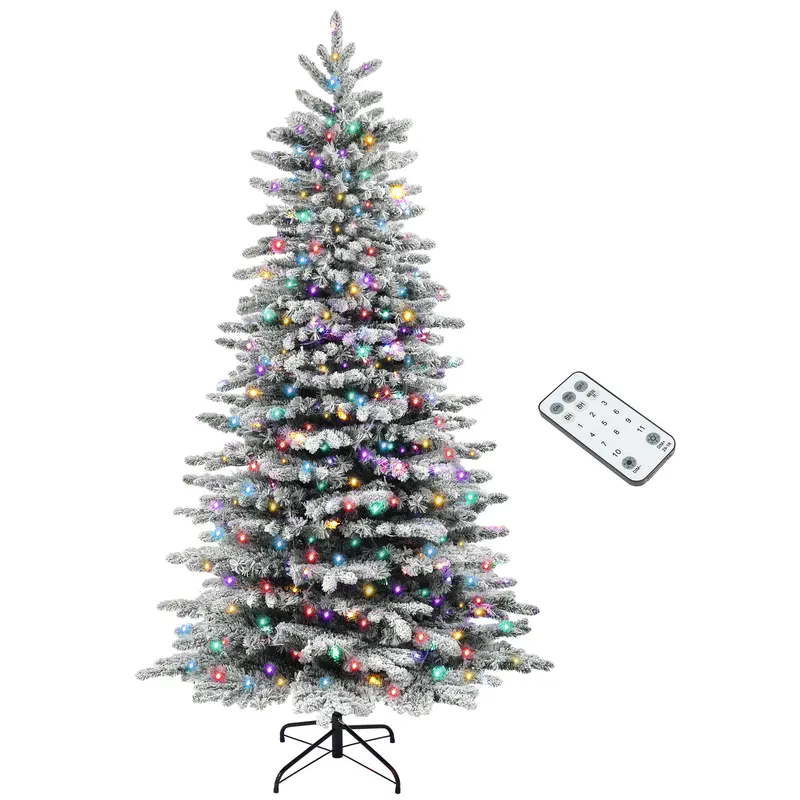 7.5ft Snow Flocked Artificial Christmas Tree