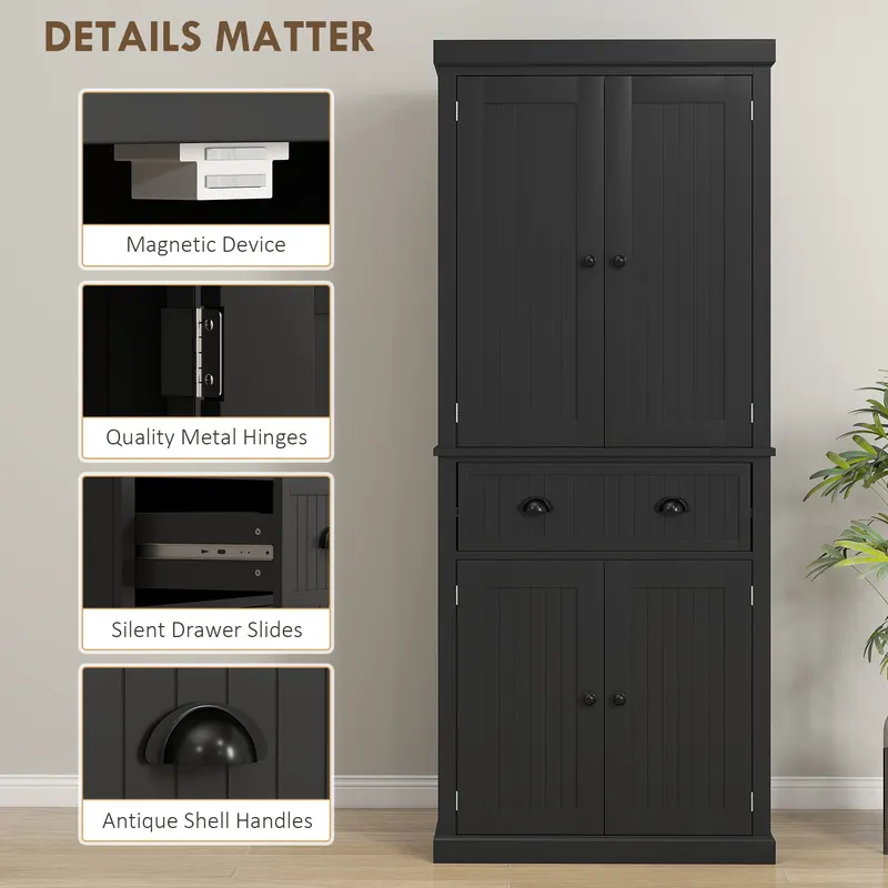 72" Kitchen Pantry Storage Cabinet — photo 3