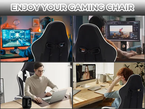 Gaming Chair with Footrest β Ergonomic Computer Chair β photo 2