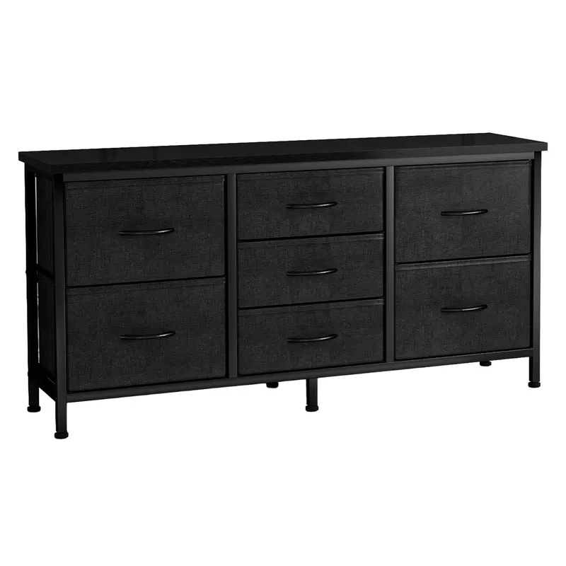 Drawer Dresser for Bedroom β Drawers with Wooden Top Metal Frame