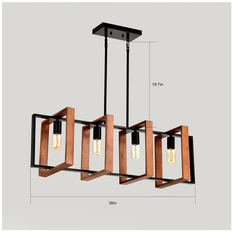4-Light Kitchen Island Lights Pendant Light Farmhouse Dining β photo 4