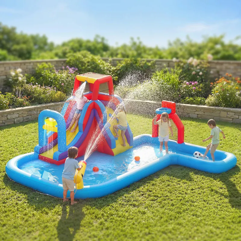 Inflatable Water Slide 6 in 1 with 480W Blower — photo 2