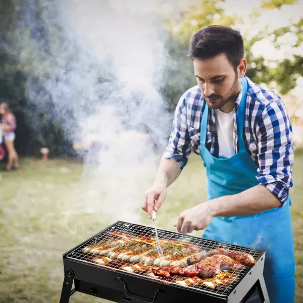 Foldable Smoker Grill Portable Lightweight BBQ Charcoal Grill — photo 5