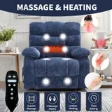 Lift Recliner Chair Heat Massage Dual Motor Infinite Position Up — photo 6