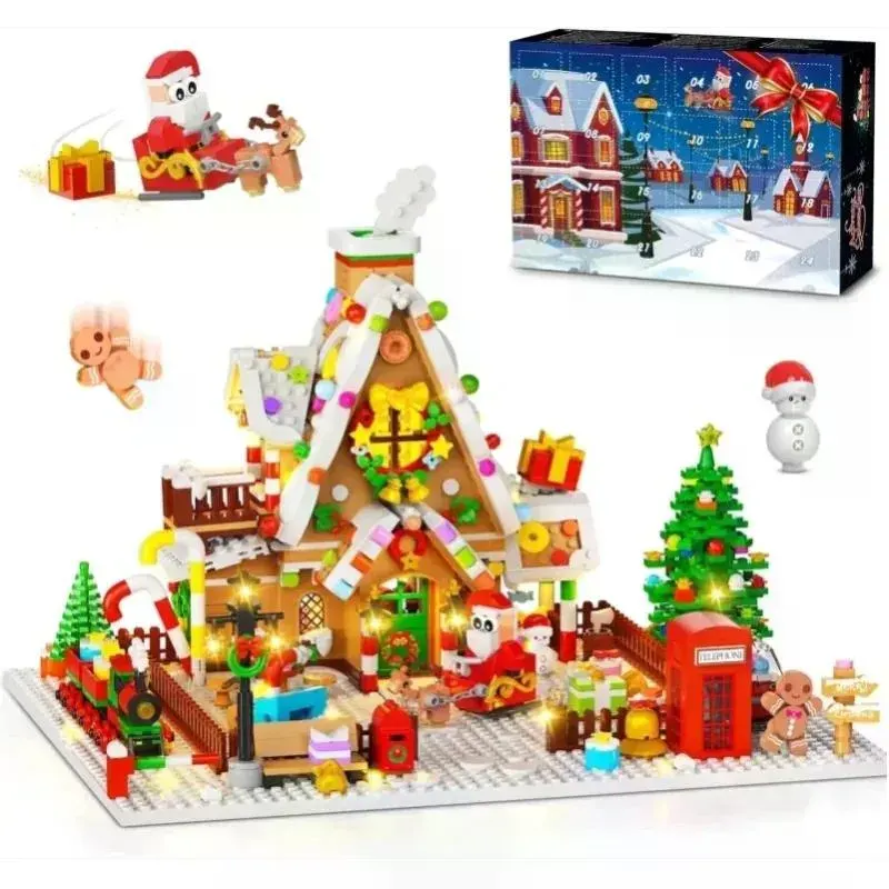 1642-Piece Mini Gingerbread House Advent Calendar — photo 8