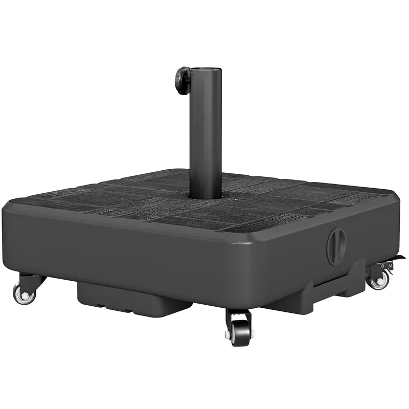 Patio Umbrella Base Outdoor Umbrella Stand with Wheels
