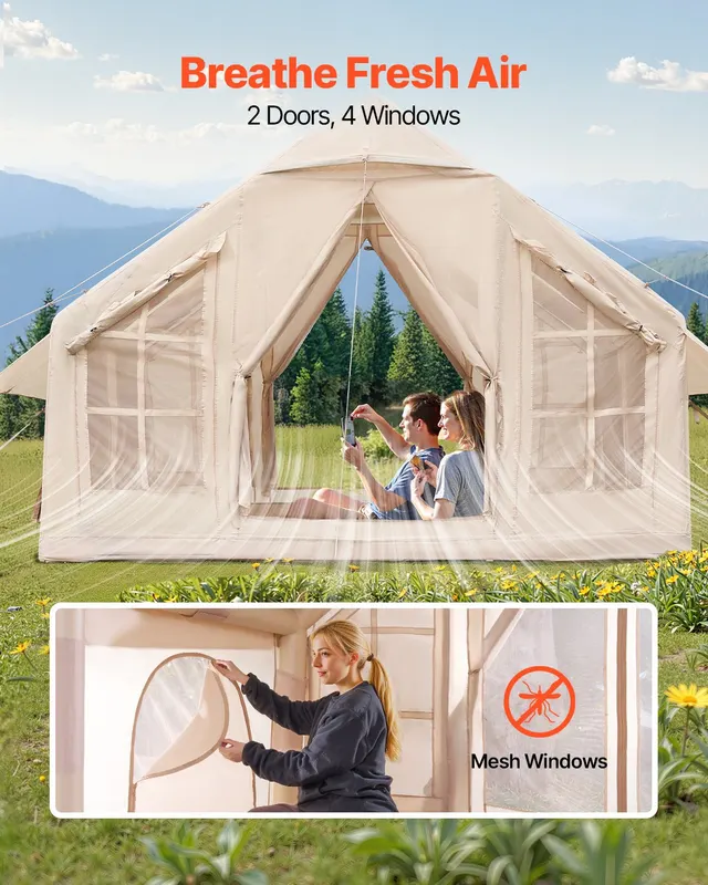 Inflatable Tent for Camping 4-6 Person Glamping Tent with Pump β photo 5