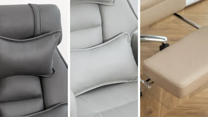 Swivel Ergonomic Office Chair — Technology Leather High Back — photo 4