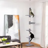 9 Foot Adjustable Height Floor to Ceiling Vertical Cat Tree — photo 2