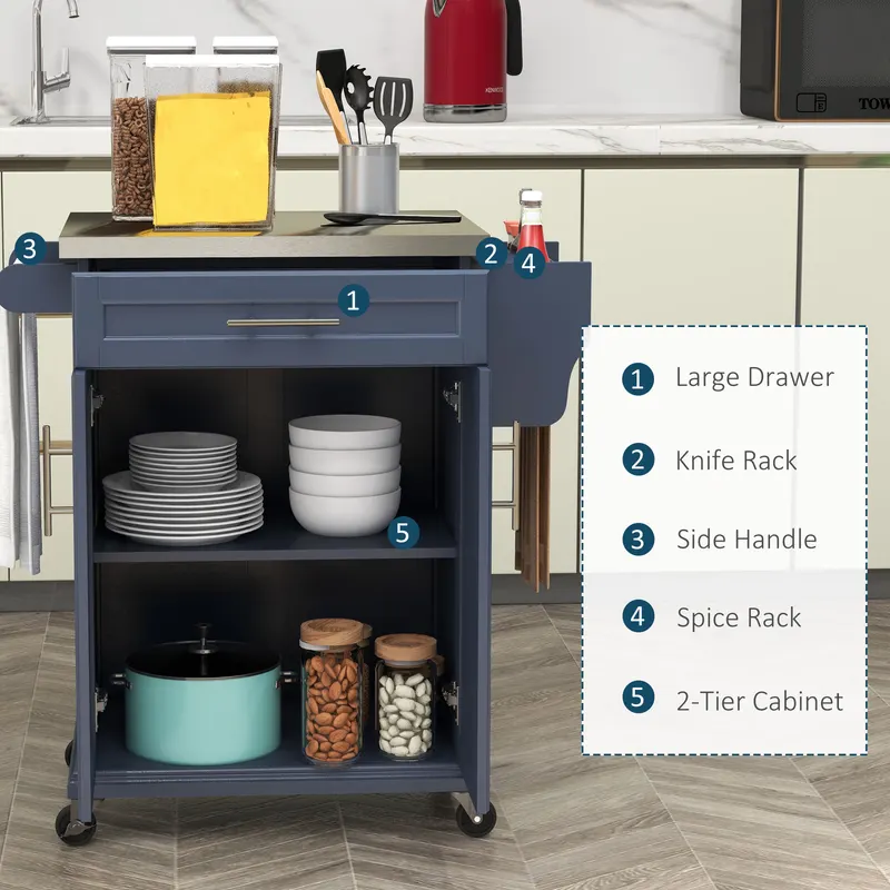 Kitchen Island on Wheels — photo 5