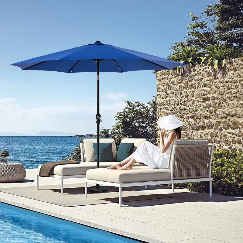Outdoor Patio Umbrella with Push Button Tilt and Crank — photo 3