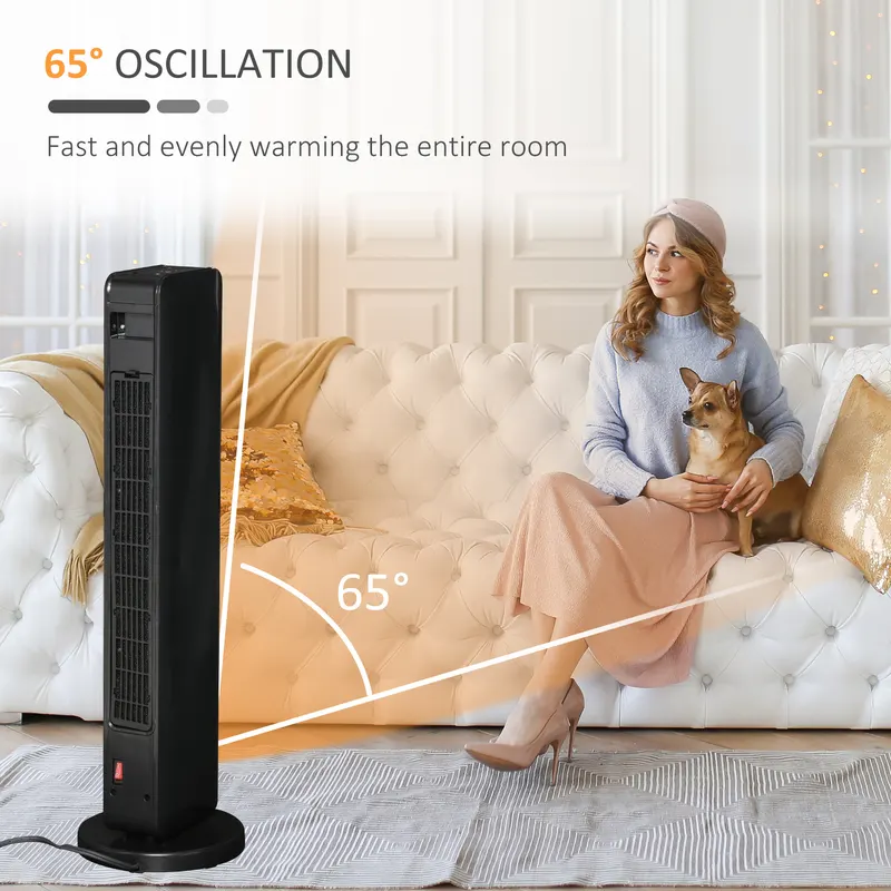 2-In-1 Portable Electric Tower Heater — photo 5