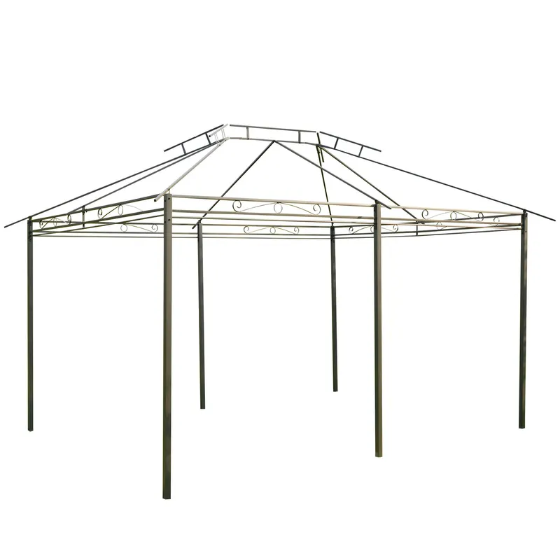Outdoor Soft Top Gazebo Pergola with Curtains — photo 4