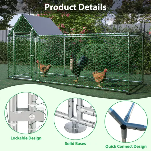Poultry Habitat Cage with Lid for Chicken Coop — photo 2